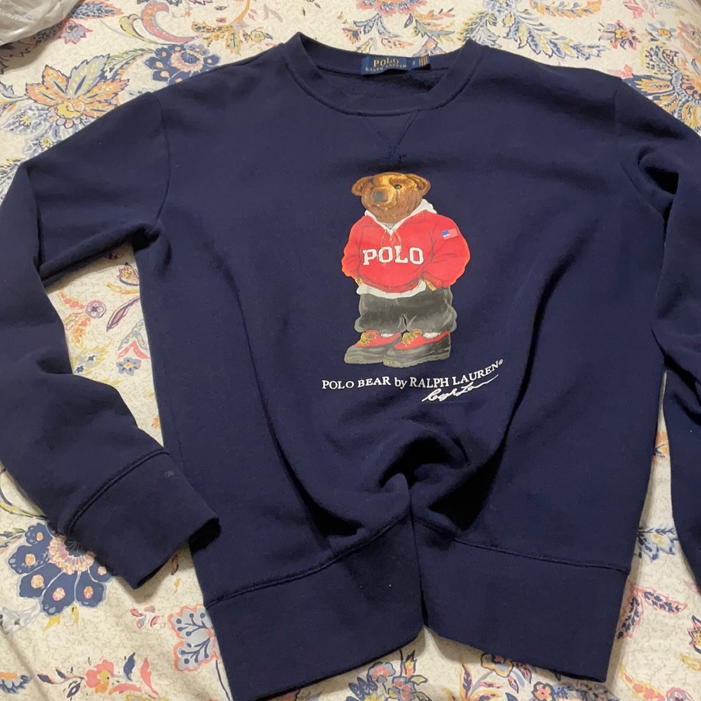 Polo Bear Ralph Lauren Navy sweatshirt